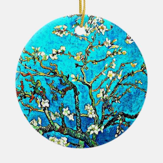 Décoration En Céramique Van Gogh - Fleurs d'amandes (Devant)