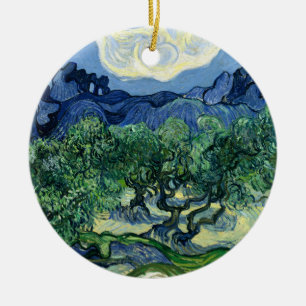 Décoration En Céramique Van Gogh Les Oliviers Tableau de Paysage