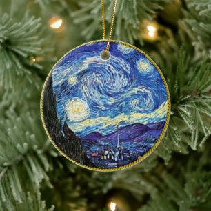 Décoration En Céramique Van Gogh, Starry Night,