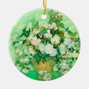 Décoration En Céramique Van Gogh White Roses