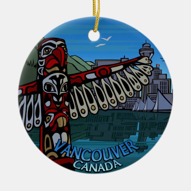 Décoration En Céramique Vancouver Canada Ornament Personnalisé Vancouver (Devant)