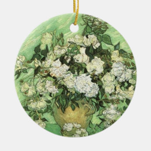 Décoration En Céramique Vase avec Roses par van Gogh