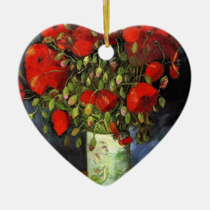 Décoration En Céramique Vase par Red Poppies Vincent van Gogh