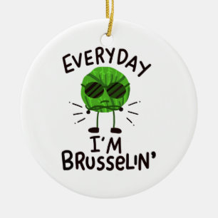 Décoration En Céramique Vegan Brussels Sprouts