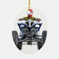 Vélo ATV de quadruple sautant un Wheelie à l'avant