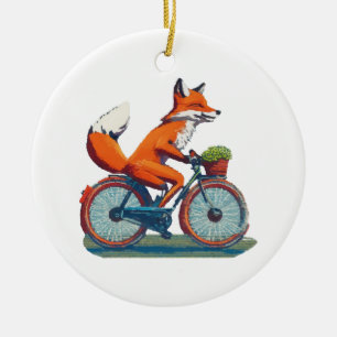 Décoration En Céramique Vélo Fox