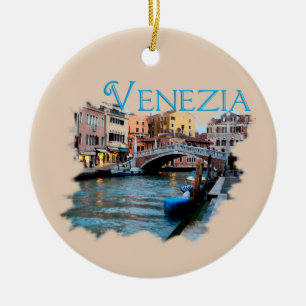 Décoration En Céramique Venise, Italie : Le long du canal