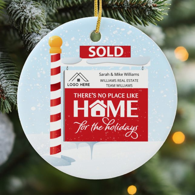 Décoration En Céramique Vente de Noël immobilier (Créateur téléchargé)