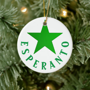 Décoration En Céramique Verda Stelo (Esperanto Star)