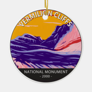 Décoration En Céramique Vermilion Cliffs Monument National Poche blanche