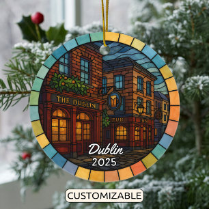 Décoration En Céramique Verre de teint personnalisé Dublin Irlande