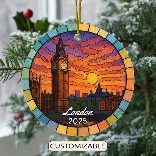 Décoration En Céramique Verre de teint personnalisé Londres, Angleterre