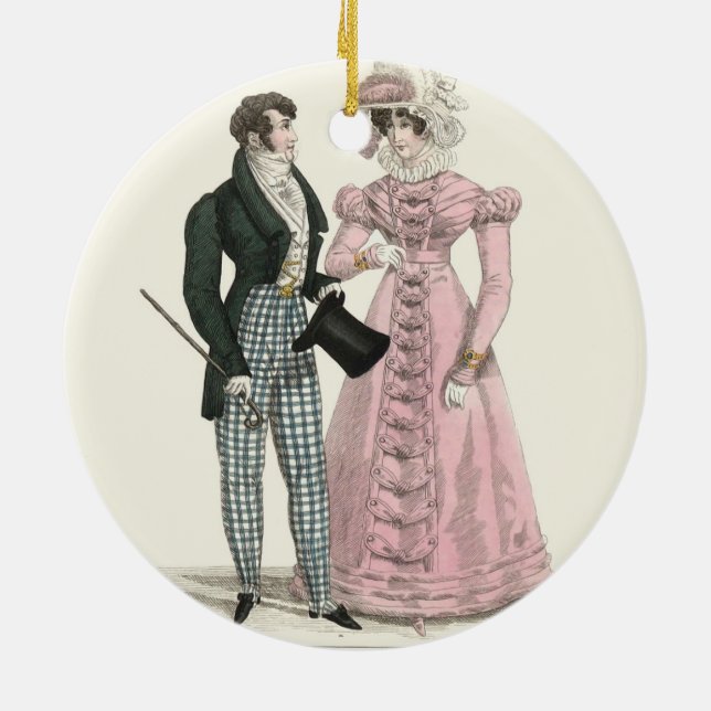 Décoration En Céramique Victorian Mariage Man Woman Dressy Fashion (Dos)