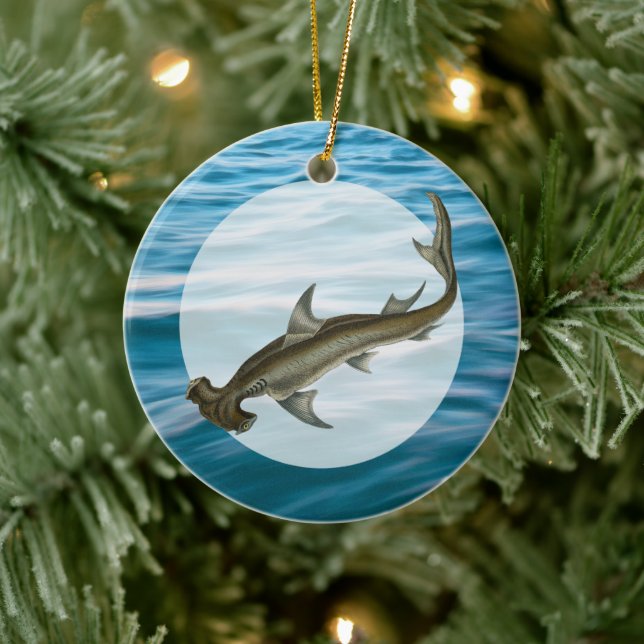 Décoration En Céramique Vie marine du requin marteau (Arbre)