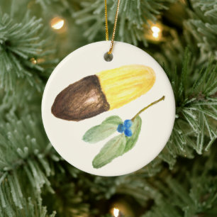 Décoration En Céramique Viennese Fingers Biscuit au Chocolat de Noël