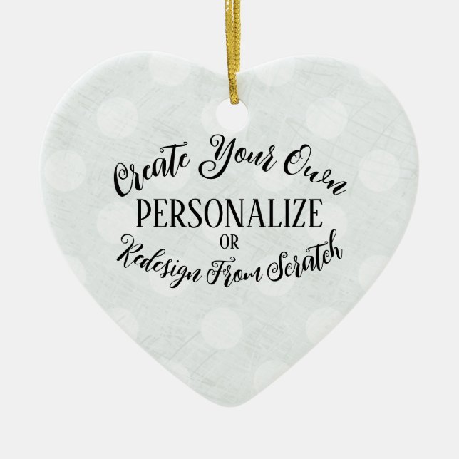 Décoration En Céramique Vierge personnalisable - Créez votre propre (Devant)