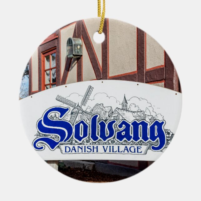 Décoration En Céramique Village danois de Solvang (Devant)