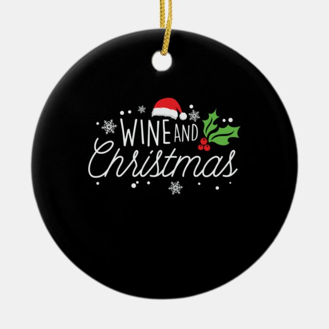 Décoration En Céramique Vin De Noël (Devant)