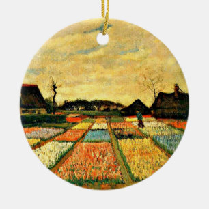 Décoration En Céramique Vincent van Gogh art, Lits à fleurs en Hollande
