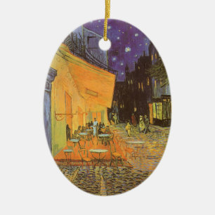 Décoration En Céramique Vincent van Gogh - Terrasse de café la nuit