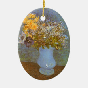 Décoration En Céramique Vincent van Gogh Vase de Lilacs, Daisées, Anémones