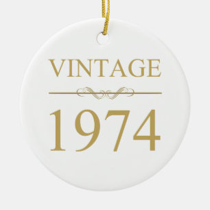 Décoration En Céramique Vintage 1974 50e anniversaire