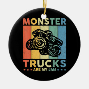 Décoration En Céramique Vintage Camion Monster Sont Ma Jam