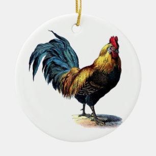 Décoration En Céramique Vintage rooster