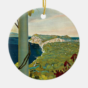 Décoration En Céramique Vintage voyage, Île de Capri, Italie Côte d'Italie