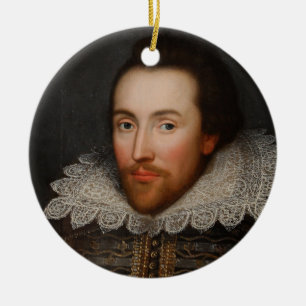 Décoration En Céramique Vintage William Shakespeare Portrait