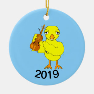 Décoration En Céramique Violon Chick