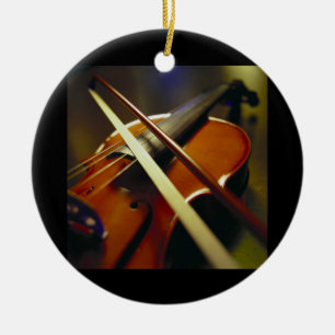 Décoration En Céramique Violon et plan rapproché 1 d'arc