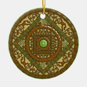 Décoration En Céramique Virgo Mandala Ornament
