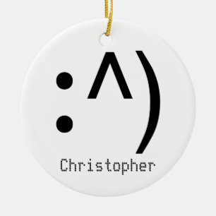 Décoration En Céramique Visage de code informatique appelé