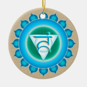 Décoration En Céramique Vishuddha ou Throat 5e Chakra