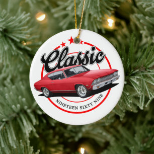 Décoration En Céramique Voiture classique 1969