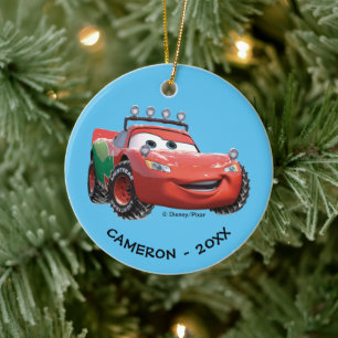 Décoration En Céramique Voitures   Lightning McQueen a l'air bon