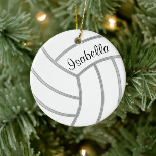 Décoration En Céramique Volley-ball - do-it-yourself couleur et nom de l'A
