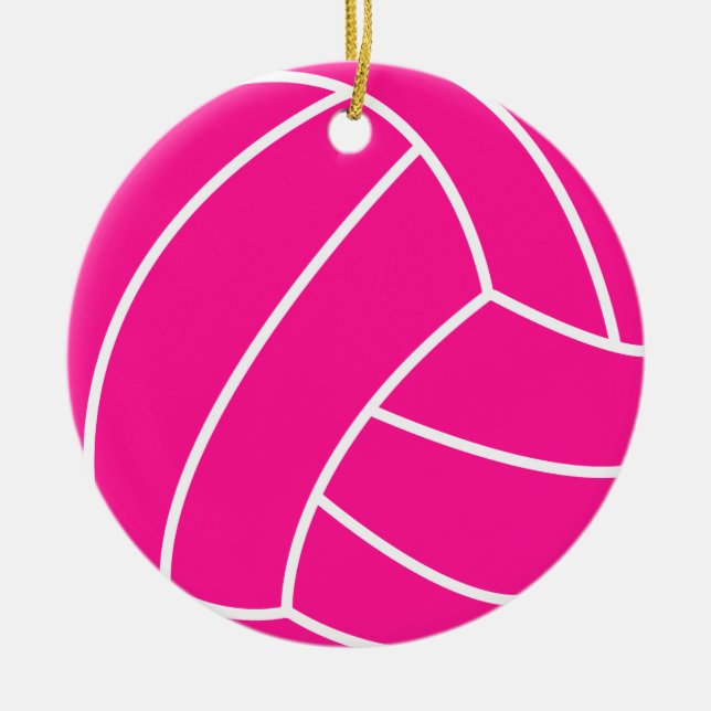 Décoration En Céramique Volley rose chaud (Devant)
