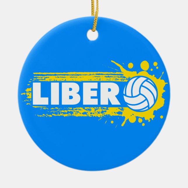 Décoration En Céramique Volleyball de Libero (Devant)