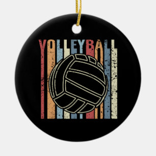 Décoration En Céramique Volleyball Vintage Rétro