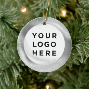 Décoration En Céramique Votre logo d'entreprise personnalisé Argent de Noë