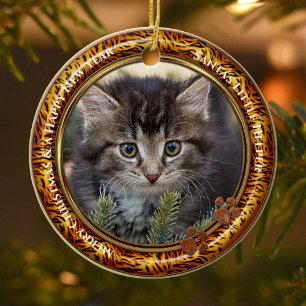 Décoration En Céramique Votre photo Kitty Keepsaké Noël