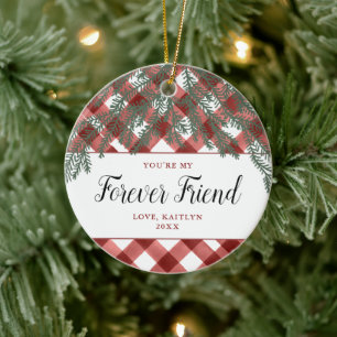 Décoration En Céramique Vous êtes Mon Ami Forever À damiers personnalisé