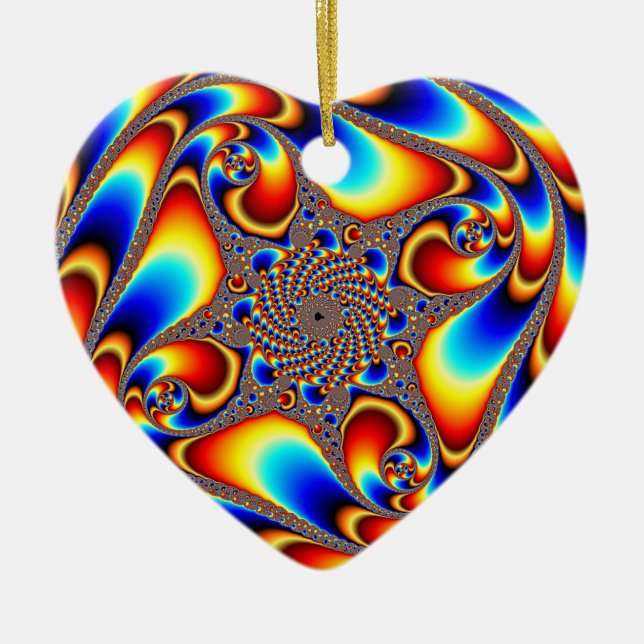 Décoration En Céramique Voyage spatial - Fractal (Devant)