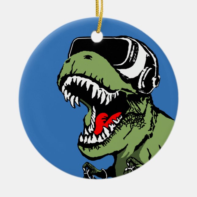 Décoration En Céramique VR T-rex (Devant)