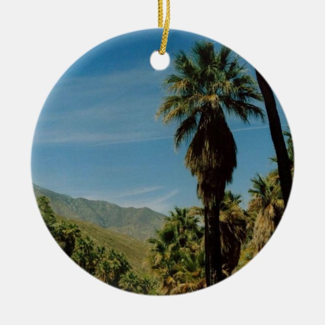 Décoration En Céramique Vue de Palm Springs (Devant)