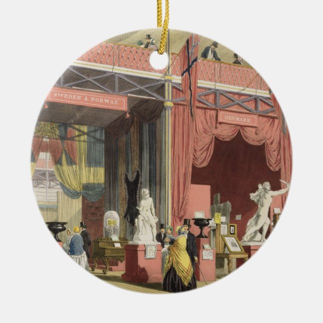 Décoration En Céramique Vue des sections de la Suède, de la Norvège et du (Devant)