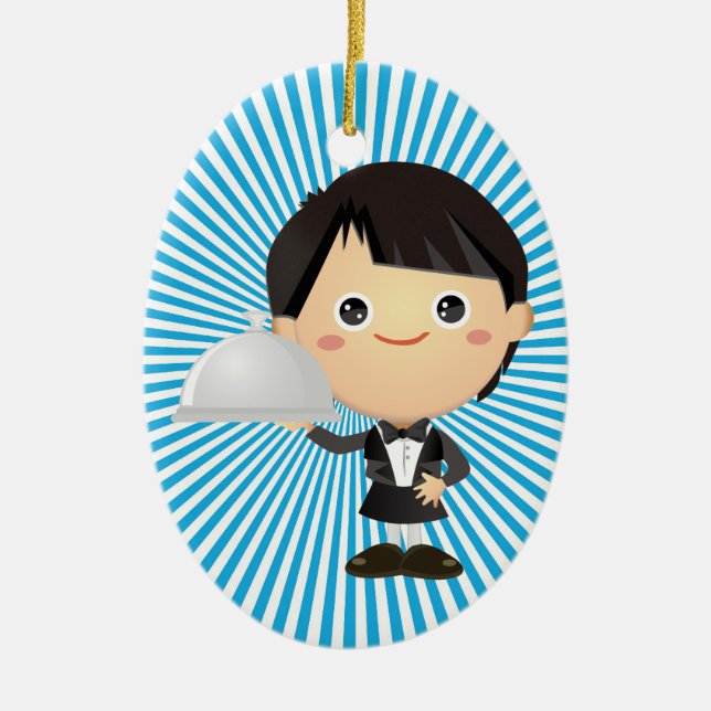 Décoration En Céramique Waiter - Waitor - SRF (Devant)