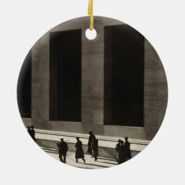 Décoration En Céramique Wall Street (par Paul Strand, 1915) (Dos)